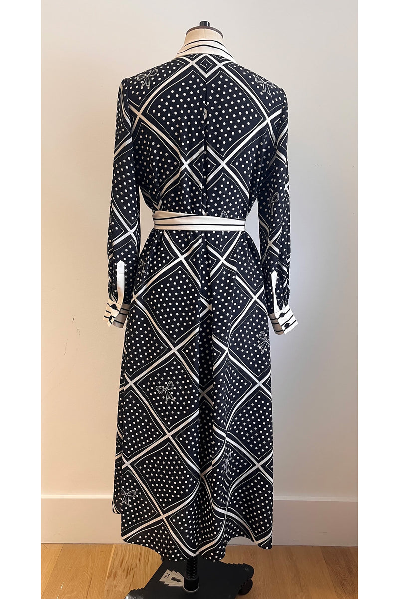 Load image into Gallery viewer, Bows Silk Shirt Dress