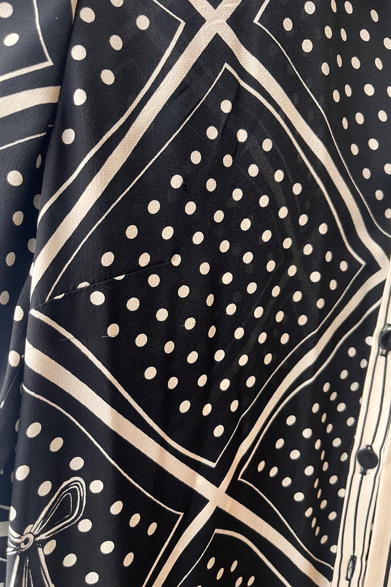 Load image into Gallery viewer, Bows Silk Shirt Dress