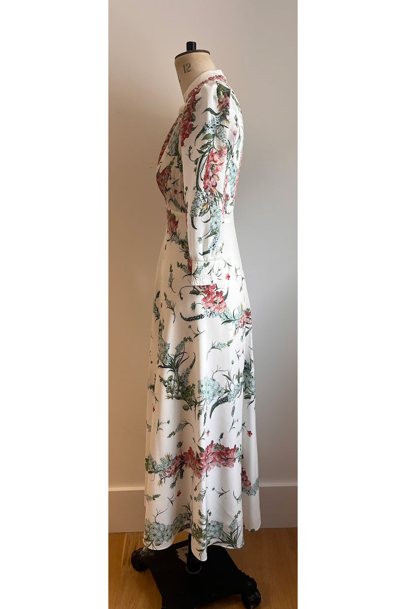 Load image into Gallery viewer, Gabriella Silk Tea Dress Larkspur ARCHIVE SALE