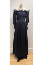 Load image into Gallery viewer, Feather Zoe Gown Navy ARCHIVE SALE