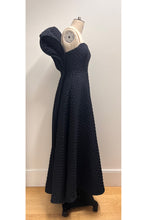 Load image into Gallery viewer, Sculpted Bow Couture Gown Navy ARCHIVE SALE