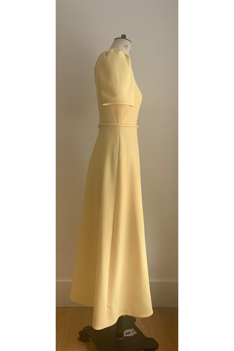 Load image into Gallery viewer, Yellow Cloque Dress ARCHIVE SALE