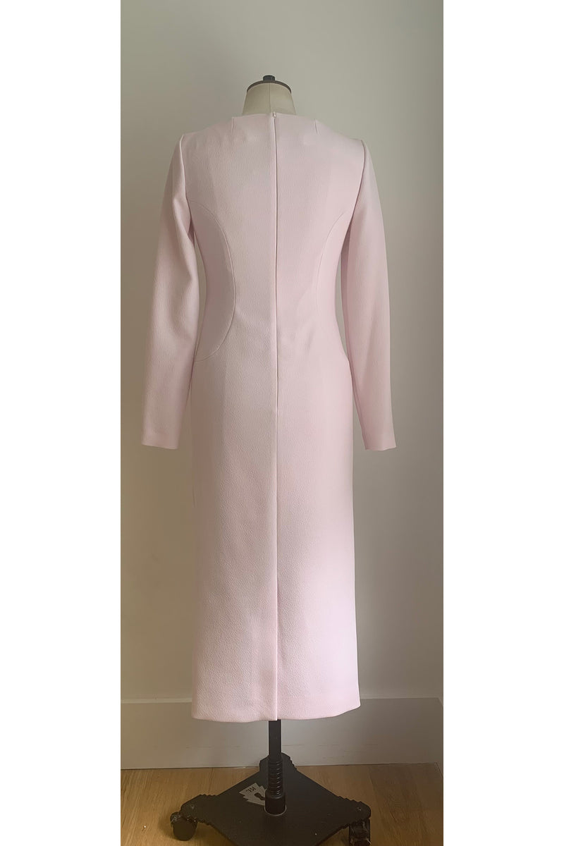 Load image into Gallery viewer, Blush pink stretch crepe Dress ARCHIVE SALE