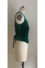 Load image into Gallery viewer, Tuxedo Waistcoat Green Velvet ARCHIVE SALE