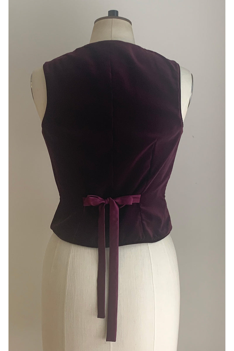 Load image into Gallery viewer, Waistcoat Houndstooth Tweed High Neckline ARCHIVE SALE