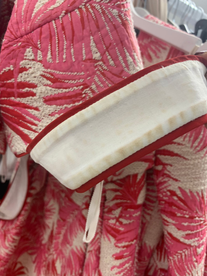 Load image into Gallery viewer, Remy Structured Bodice Top Palm Jacquard - ARCHIVE SALE