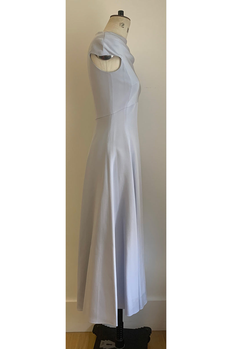 Load image into Gallery viewer, Silk Crepe Dress Ceil Blue - ARCHIVE SALE