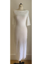 Load image into Gallery viewer, White Ripped Jersey Dress ARCHIVE SALE