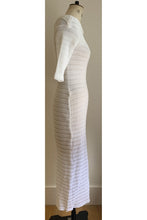 Load image into Gallery viewer, White Ripped Jersey Dress ARCHIVE SALE