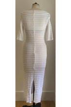 Load image into Gallery viewer, White Ripped Jersey Dress ARCHIVE SALE