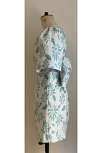Load image into Gallery viewer, Annabel Bow Dress Cyan Florals ARCHIVE SALE