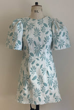 Load image into Gallery viewer, Annabel Bow Dress Cyan Florals ARCHIVE SALE