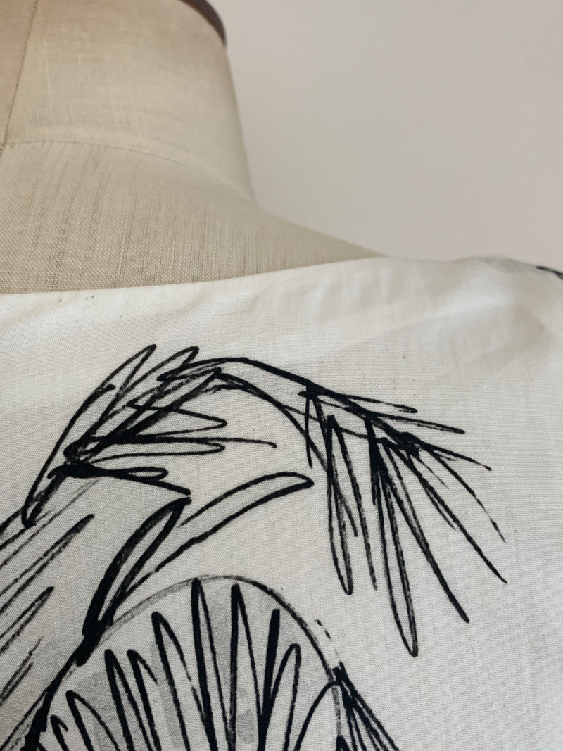 Load image into Gallery viewer, Tie Shoulder Cotton Top Bahamas Print ARCHIVE SALE