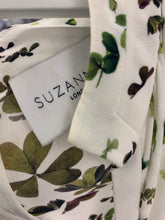 Load image into Gallery viewer, Veronique Full Length Silk Tea Dress Clover Floral  - ARCHIVE SALE