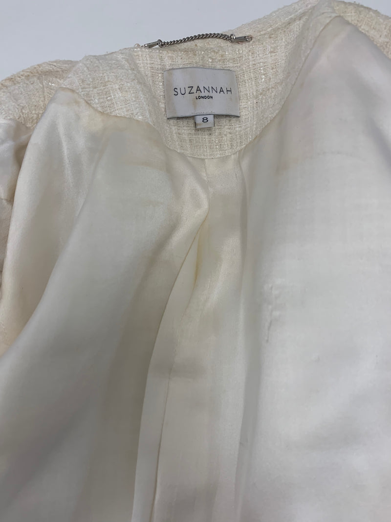Load image into Gallery viewer, Layla Jacket And Skirt Cream Tweed - ARCHIVE SALE