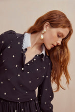 Load image into Gallery viewer, Ineta Silk Blouse Pearl Dots
