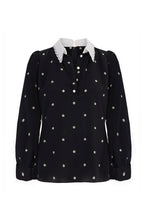 Load image into Gallery viewer, Ineta Silk Blouse Pearl Dots