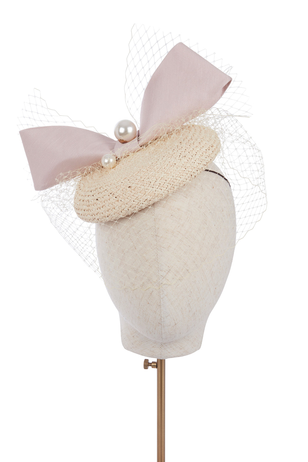 Load image into Gallery viewer, Isla Pearl Beret Pink x Ruth Ravenscroft