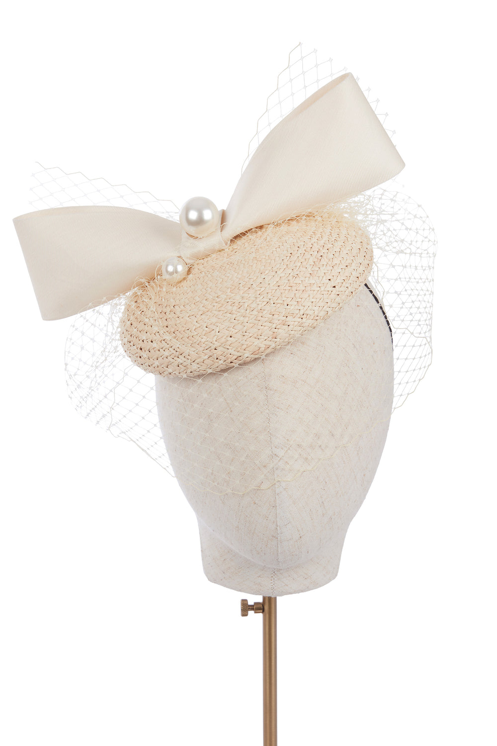 Load image into Gallery viewer, Isla Pearl Beret Ivory x Ruth Ravenscroft