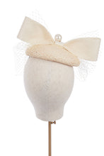 Load image into Gallery viewer, Isla Pearl Beret Ivory x Ruth Ravenscroft