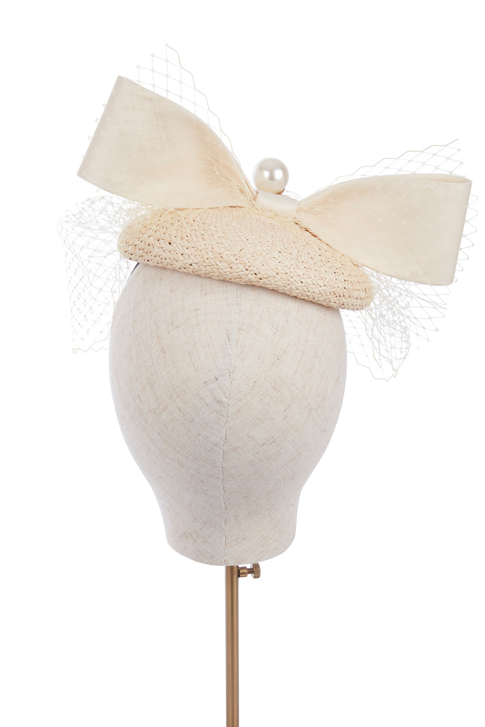 Load image into Gallery viewer, Isla Pearl Beret Ivory x Ruth Ravenscroft