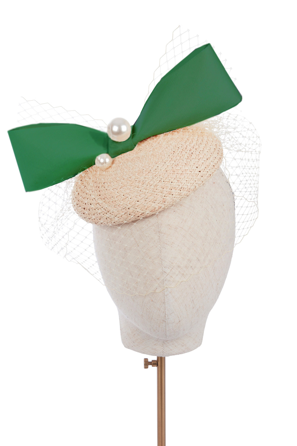 Load image into Gallery viewer, Isla Pearl Beret Jelly Bean Green x Ruth Ravenscroft