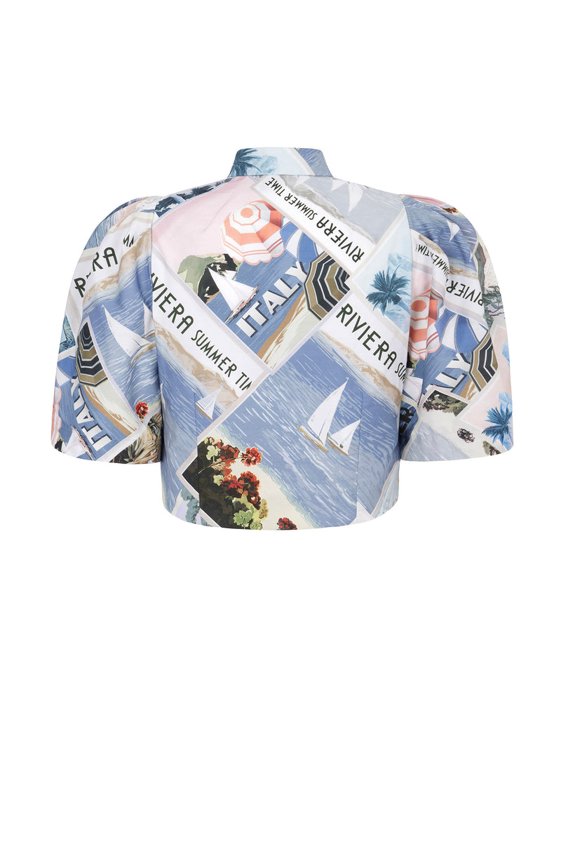 Load image into Gallery viewer, Italia Postcards Cotton Shirt
