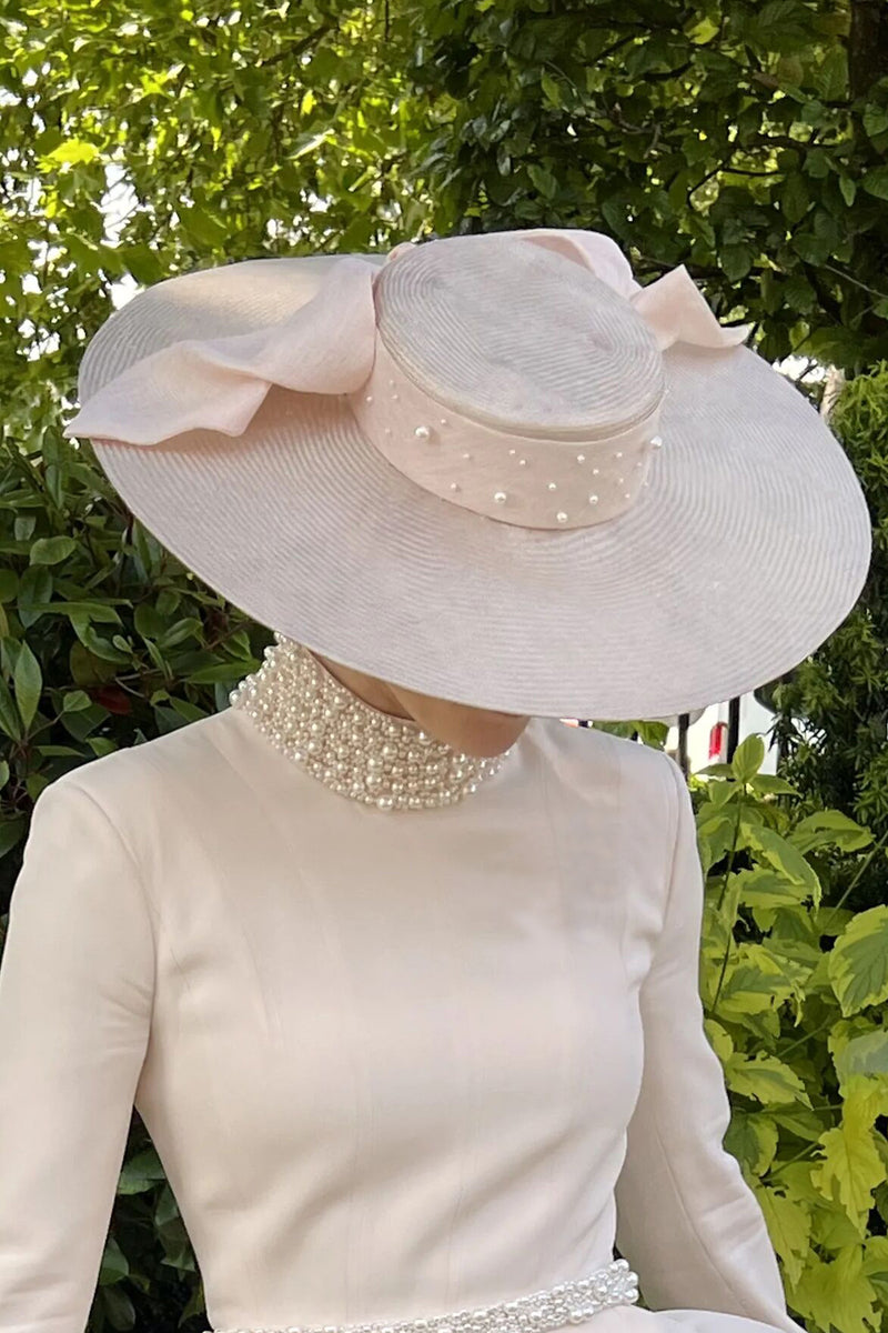 Load image into Gallery viewer, Circe Pearl Boater x Jane Taylor