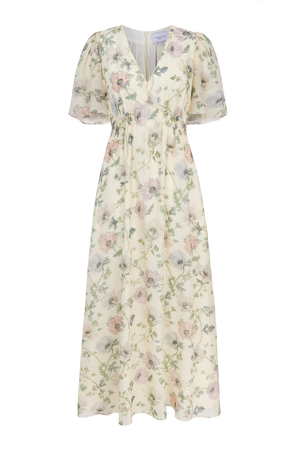 Load image into Gallery viewer, Julia Dress Lemon Anemone Floral