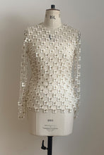 Load image into Gallery viewer, Blouses Appliqué Daisy Lace Ivory - ARCHIVE SALE