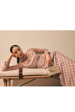 Load image into Gallery viewer, Keres Dress Dusty Rose Appliqué Daisy Lace