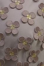 Load image into Gallery viewer, Keres Dress Dusty Rose Appliqué Daisy Lace