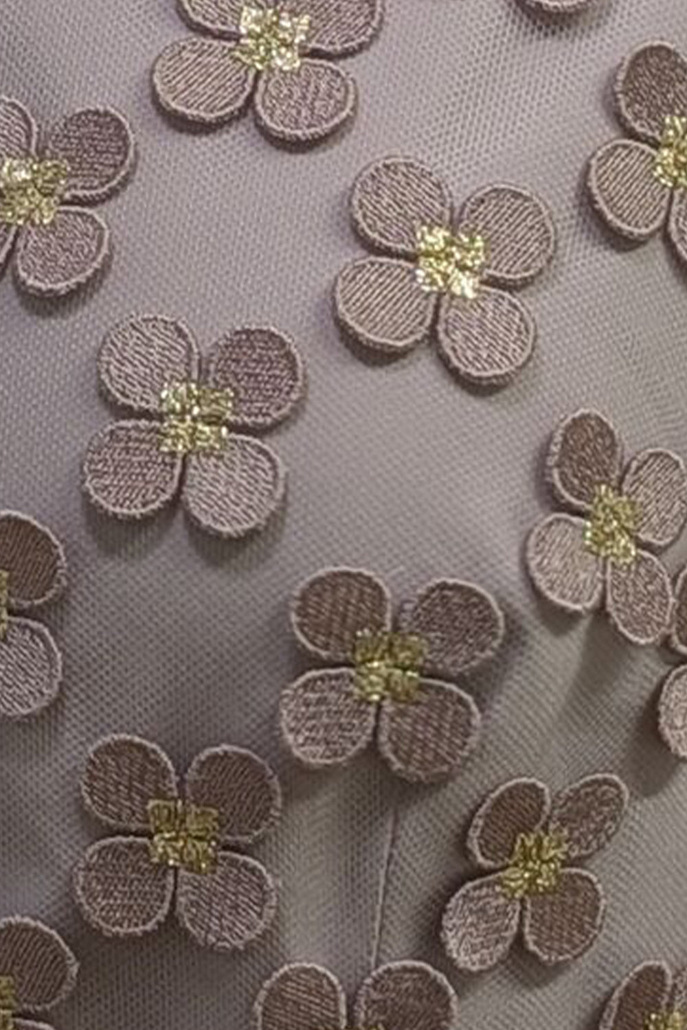 Load image into Gallery viewer, Keres Dress Dusty Rose Appliqué Daisy Lace