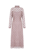 Load image into Gallery viewer, Keres Dress Dusty Rose Appliqué Daisy Lace