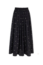 Load image into Gallery viewer, Kristina Soft Silk Skirt Pearl Dots