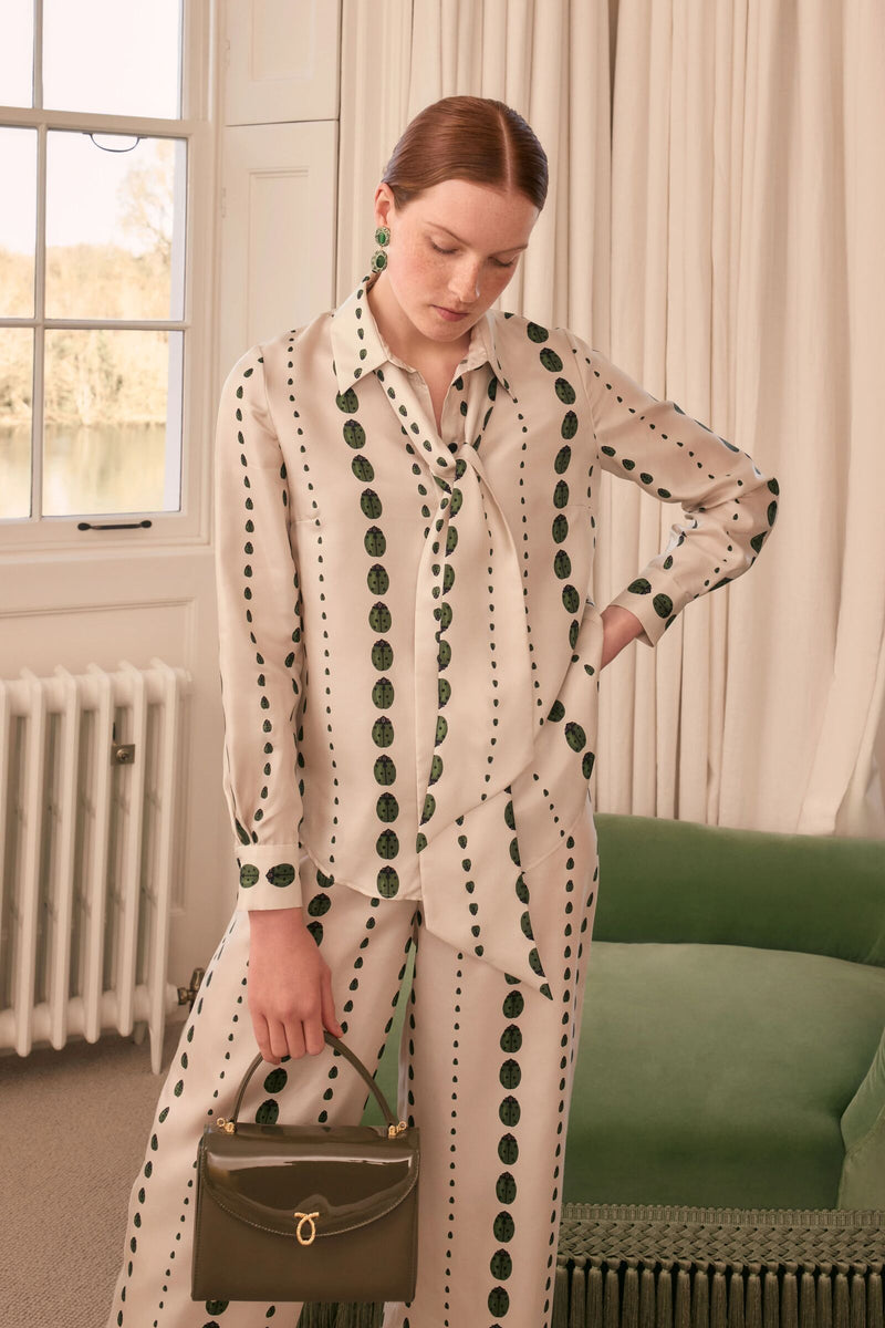 Load image into Gallery viewer, Ladybird Silk Twill Shirt