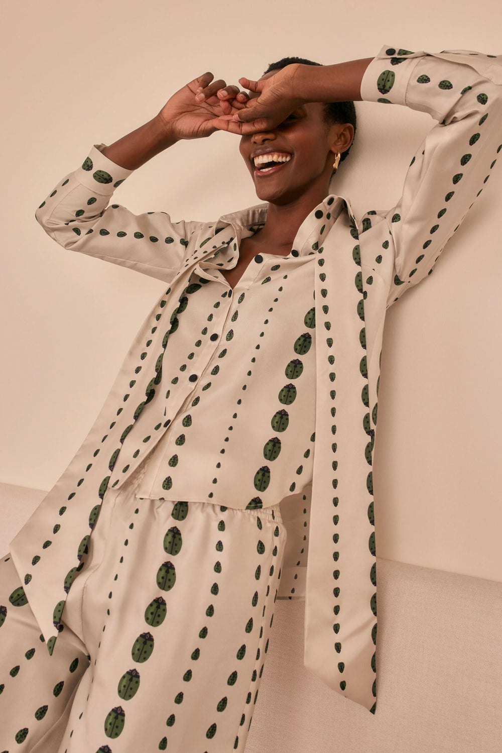 Load image into Gallery viewer, Ladybird Silk Twill Shirt