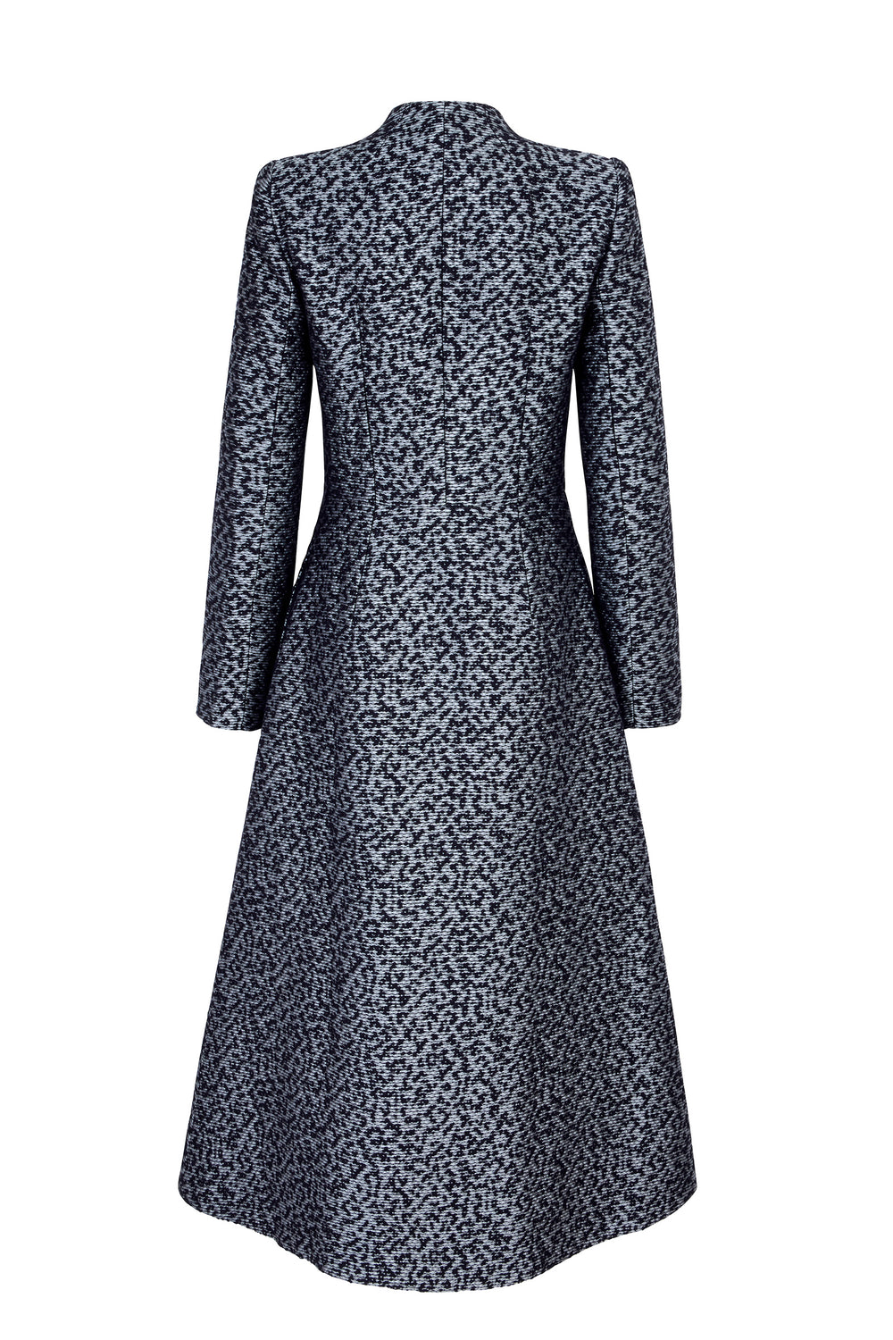 Load image into Gallery viewer, Larchmont Coat Dress Cloqué Dove and Navy