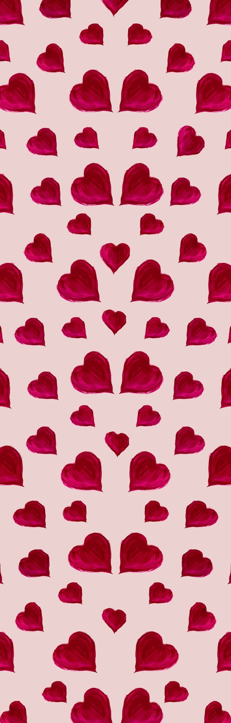 Load image into Gallery viewer, Large Rosy Hearts Crepe De Chine