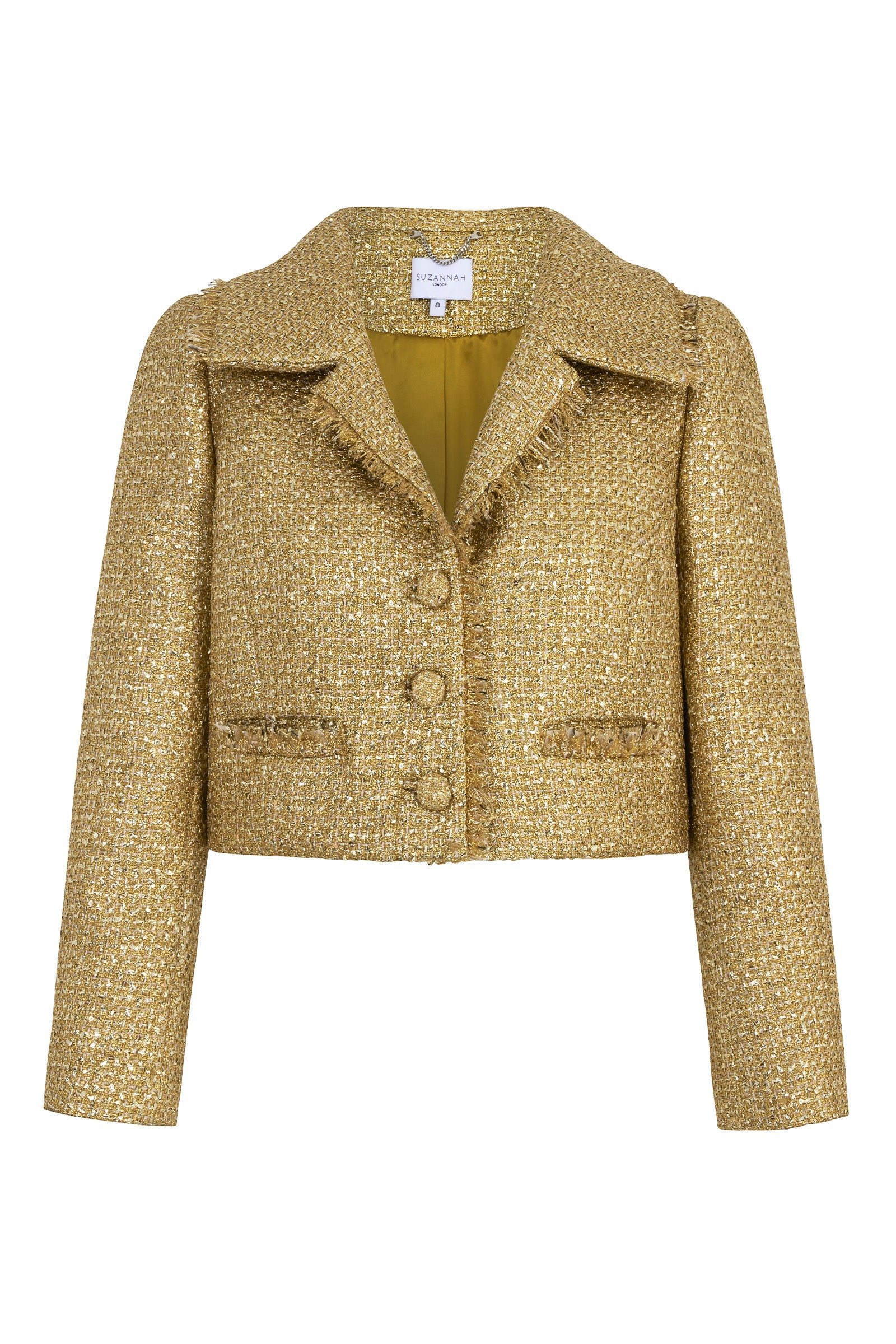 Layla Jacket | Gold Tweed | Suzannah London Layla Jacket | Gold Tweed | Suzannah London