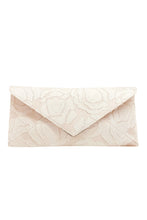 Load image into Gallery viewer, Lee Lineage Clutch Ivory Rose Organza x Tyler Ellis