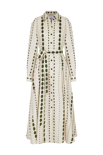 Lexi Ladybird Silk Twill Shirt Dress