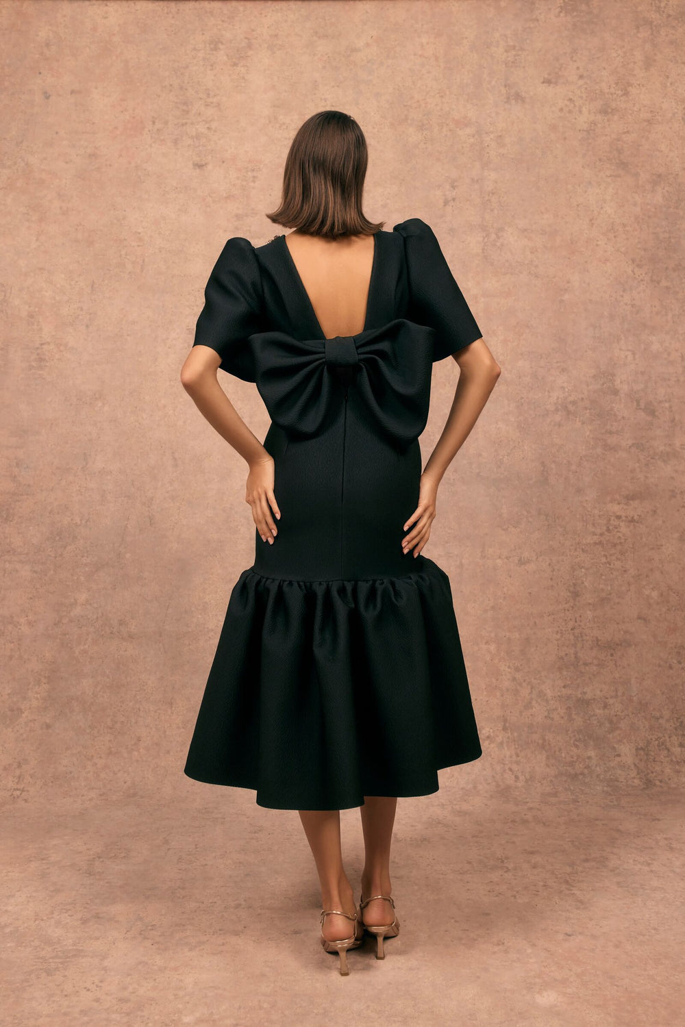 Load image into Gallery viewer, Lisse Double Faced Cloqué Sculpted Dress