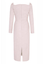 Load image into Gallery viewer, Lottie Dress Sculpted Cloqué Dusky Pink