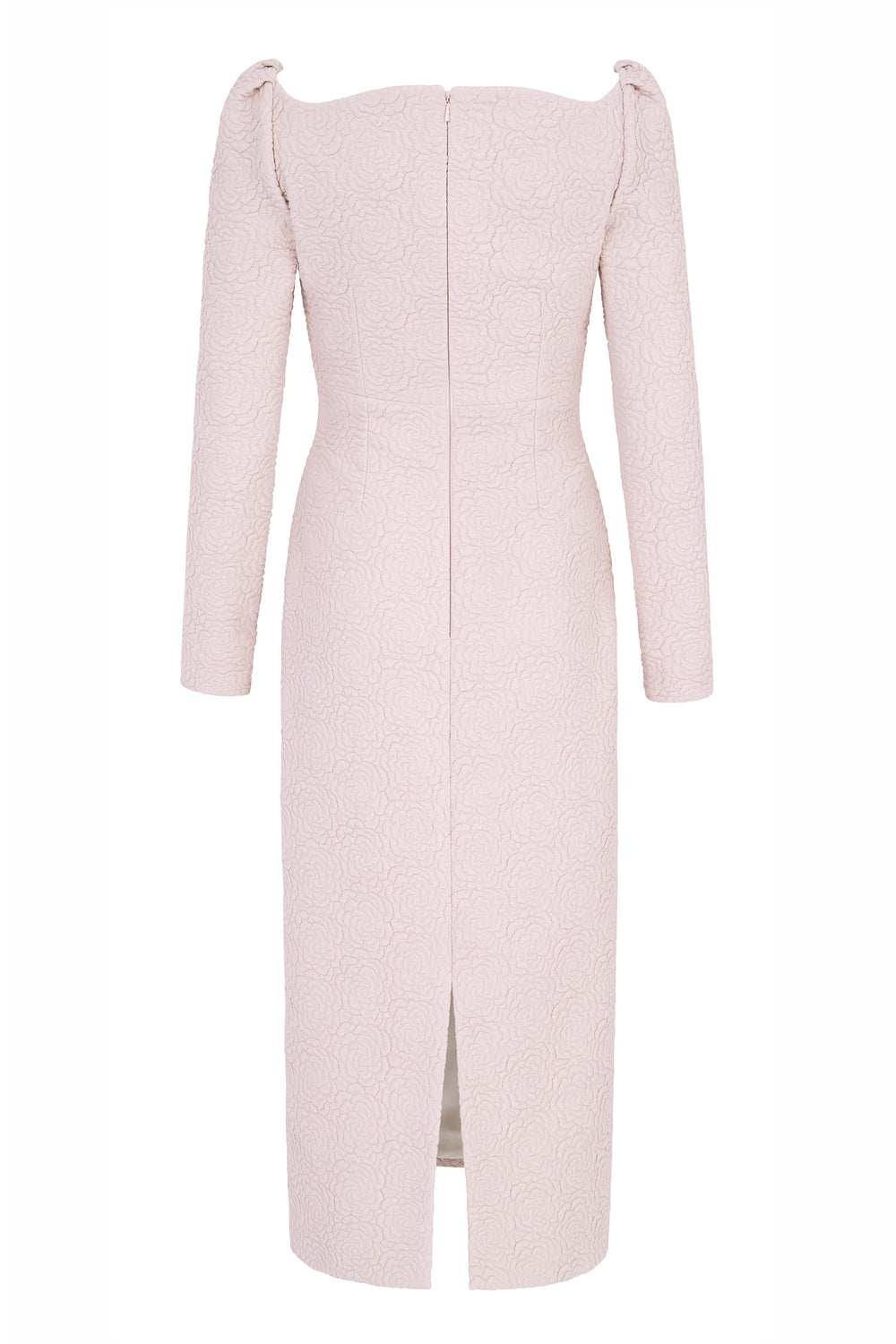 Load image into Gallery viewer, Lottie Dress Sculpted Cloqué Dusky Pink