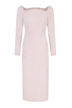 Load image into Gallery viewer, Lottie Dress Sculpted Cloqué Dusky Pink