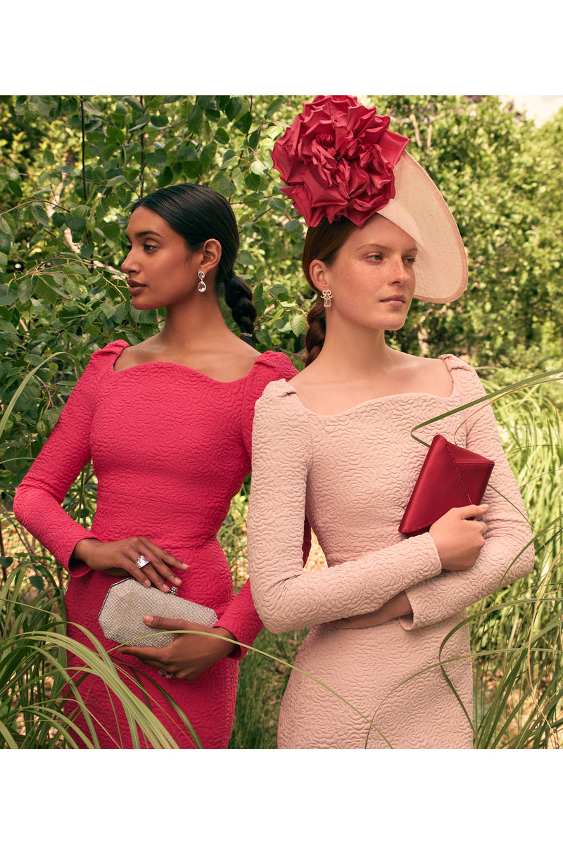 Load image into Gallery viewer, Side Slice Corsage Hat Pink