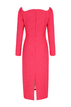 Load image into Gallery viewer, Lottie Dress Sculpted Cloqué Pink