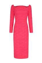 Load image into Gallery viewer, Lottie Dress Sculpted Cloqué Pink
