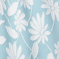 Lottie Dress Sculpted Cloqué Turquoise Marguerites